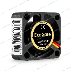 Вентилятор для корпуса ExeGate EX02510S3P черный, 25 мм, 10000 об/мин, 22 дБ, 3 pin