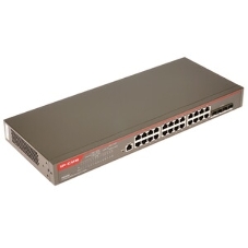 Коммутатор IP-COM G5328X, 24×1 Гбит/с + 4×10 Гбит/с SFP+, управляемый