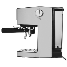 Кофеварка рожковая BQ CM7003 серебристый, исп. кофе - молотый, 1,2 л, 1350 Вт, 20 бар