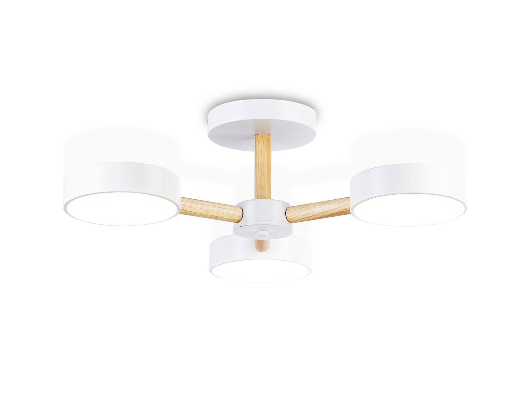 Светильник Ambrella light FL4821/3 WH белый 3000K-6400K 40W D580*160 (ПДУ ИК)