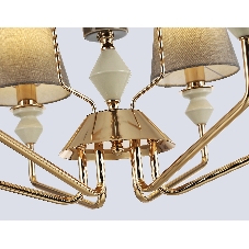 Люстра Ambrella light LH75401/6 GD/GR золото/серый E14*6 max 40W D700*1260