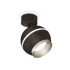 Комплект поворотного светильника Ambrella light XM1102003 SBK/MCH черный песок/хром матовый MR16 GU5.3 LED 3W 4200K (A2210, C1102, N7033)