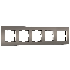 Рамка на 5 постов Slab (бронза софт) W0052963