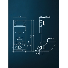 Комплект BAU 6 в 1: рамная инсталляция BAU NEO 45, унитаз подвесной безободковый торнадо обратного потока Bau Stil Hurricane-2, сиденье дюропласт микролифт, кнопка смыва BAU Soul, белая