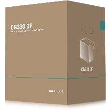 Компьютерный корпус Deepcool CG330 3F без БП, боковое окно (панорама), 3x120мм ARGB PWM вентилятора, черный, mATX