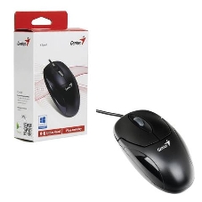 Мышь проводная Genius XScroll V3 черный, 1000 dpi, USB, кнопки - 3