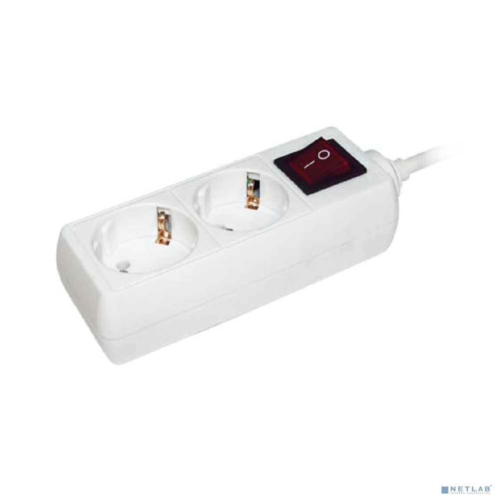 Удлинитель 2х3 м с заземл. 16А IP20 У02К с выкл. 2P+PE IEK WYP10-16-02-03-ZK-N