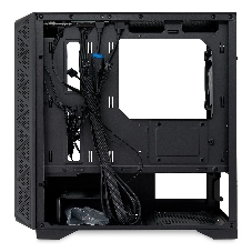 Компьютерный корпус без блока питания HSPD M321, Mesh Mini-tower, черный, slide TG, 0.45 SPCC, 2x140мм ARGb+1x120мм ARGb mATX, mITX 160/340/184мм 2x2.5