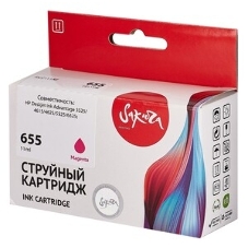 Картридж струйный Sakura CZ111AE (№655 Magenta) для HP, пурпурный, 11 мл., 600 к.