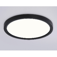 Светильник светодиодный ультратонкий Ambrella light FZ1904 BK черный IP54 20W 3000K-6500K CCT-переключатель D300*25 (Без ПДУ)