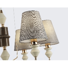 Люстра Ambrella light LH75401/6 GD/GR золото/серый E14*6 max 40W D700*1260