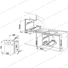 Газоэлектрический духовой шкаф Gefest 621-03 К56, встраиваемый