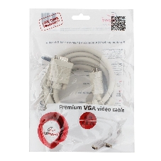 Кабель Gembird/Cablexpert VGA Premium,15M/15M,1.8м, тройной экран, феррит.кольца, пакет