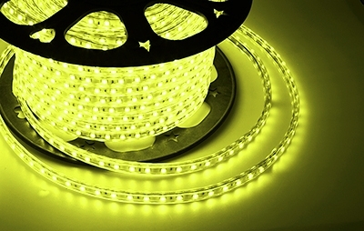 Лента светодиодная Neon-night 220 В, 13х8 мм, IP67, SMD 5050, 60 LED/m, цвет свечения желтый