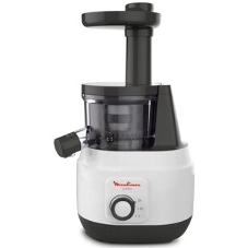Соковыжималка Moulinex ZU150110 белый/черный, шнековая вертикальная, 150 Вт, 800 мл, электронное, реверс