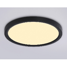 Светильник светодиодный ультратонкий Ambrella light FZ1904 BK черный IP54 20W 3000K-6500K CCT-переключатель D300*25 (Без ПДУ)