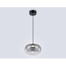 Подвесной светодиодный светильник Ambrella light LH11082 BK/SM черный/дымчатый 4W 3000K D180*130