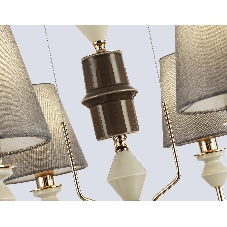 Люстра Ambrella light LH75401/6 GD/GR золото/серый E14*6 max 40W D700*1260