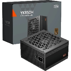 Блок питания PCCooler YK850H, 850Вт, 80+ Bronze, 120мм, немодульный, черный