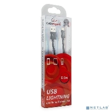 Кабель Cablexpert для Apple CC-S-APUSB01Bk-0.5M, AM/Lightning, серия Silver, длина 0.5м, черный, блистер