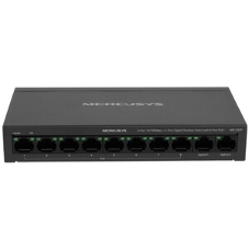 Коммутатор настольный Mercusys MS110CP с 8 портами PoE+ 10/100 Мбит/c и 2 гигабитными портами