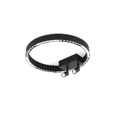 Потолочный светодиодный светильник Ambrella light FL5806/1+2 BK черный 25W 3000K/4200K/6400K D400*95 (без ПДУ)