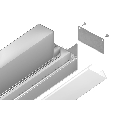 Алюминиевый профиль Ambrella light GP4050AL серебро 2000*51.27*34