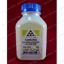 Тонер Samsung CLP 300/315/320/325/360/415/500/510/600/610/660/CLX3300/3305 Yellow, (фл.45г.) AQC фас. Россия