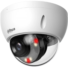 Уличная купольная IP-видеокамера Dahua DH-IPC-HDBW2449EP-S-IL-0280B Smart Dual Light с ИИ 4Мп, 1/2.9” CMOS, объектив 2.8мм, видеоаналитика, ИК до 30м, LED до 30м, IP67, корпус: металл