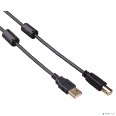 Кабель USB 2.0 ExeGate EX-CCF-USB2-AMBM-4.5 (Am/Bm, 4,5м, 2 фильтра)