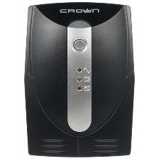 Источник бесперебойного питания Crown CMU-650X (650ВА/360 Вт; 2хEURO резервным питанием и фильтрацией; 12V/7AH х 1; пластик)
