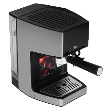 Кофеварка рожковая BQ CM7003 серебристый, исп. кофе - молотый, 1,2 л, 1350 Вт, 20 бар
