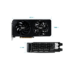 Видеокарта Palit GeForce RTX 5060 Ti DUAL, 8 GB GDDR7, 128 bit, 3xDisplayPort, HDMI, GPU 2407 MHz