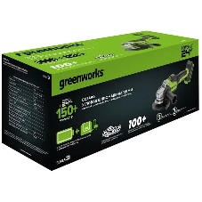 Углошлифовальная машина Greenworks GD24AG 758Вт 10500об/мин рез.шпин.:M14 d=125мм (3200207CUH)