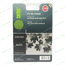 Заправочный набор Cactus CS-RK-PG440 черный (2x30мл) Canon MG2140/MG3140