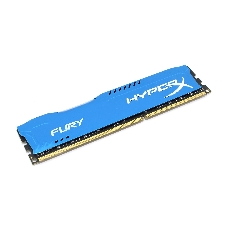 Оперативная память Kingston HyperX Fury Black Series, DDR3, 8Gb (1x8 GB), 1600 MHz, CL10, радиатор, черный