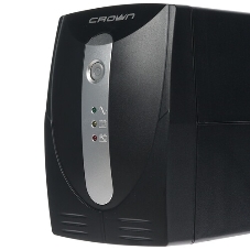 Источник бесперебойного питания Crown CMU-650X (650ВА/360 Вт; 2хEURO резервным питанием и фильтрацией; 12V/7AH х 1; пластик)