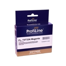Картридж струйный ProfiLine PL-0733N для принтеров Epson StylusCX3900/CX3905/CX4900/CX4905/CX5500/CX5501/CX5505/CX5510/CX5600/CX5900/CX6900F/CX7300/CX7310/CX8300/CX9300F/C79/C90/C92/C110/TX200/TX209/TX210/TX219/TX300F/TX400/TX410/TX419/TX550W/TX600FW Magenta водн