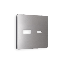 Лицевая панель ALFA (Сталь матовый) для розетки 2USB тип A+C QUANT AP5110