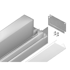 Алюминиевый профиль Ambrella light GP4050AL серебро 2000*51.27*34