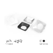 Насадка для корпуса светильника N7704 SGD золото песок 70*70*H35mm Out10mm MR16