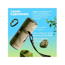 Умная колонка Яндекс Станция Стрит, 30Вт, компактная, 2 динамика, Wi-Fi, Bluetooth 5.0, Алиса, зеленый