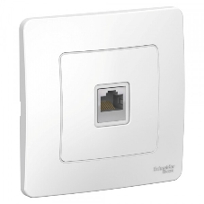 Розетка компьютерная СП Blanca RJ45 кат.5e бел. SchE BLNIS045001