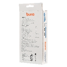 Сетевой фильтр Buro 800SH-5-W 5 м, 8 розеток, белый, коробка