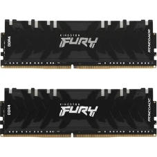 Оперативная память Kingston Fury Renegade, DDR4, 16GB (2x8GB), 3600MHz, CL16, DIMM, с радиаторами, серый/черный