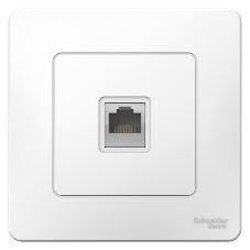 Розетка компьютерная СП Blanca RJ45 кат.5e бел. SchE BLNIS045001
