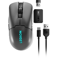 Мышь беспроводная Lenovo Legion M600s Qi Wireless Gaming темно-серый оптическая 19000dpi BT/Radio USB (GY51H47355)