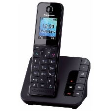 Телефон беспроводной (DECT) Panasonic KX-TGH220RUB черный АОН, Caller ID, 
