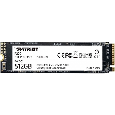 Накопитель SSD Patriot P300, 512Gb, PCIe 3.0 x4, M.2 2280, NVMe, R/W 1700/1200