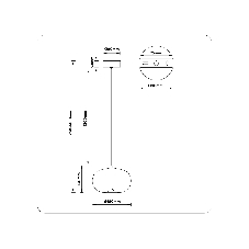 Подвесной светодиодный светильник Ambrella light LH11082 BK/SM черный/дымчатый 4W 3000K D180*130
